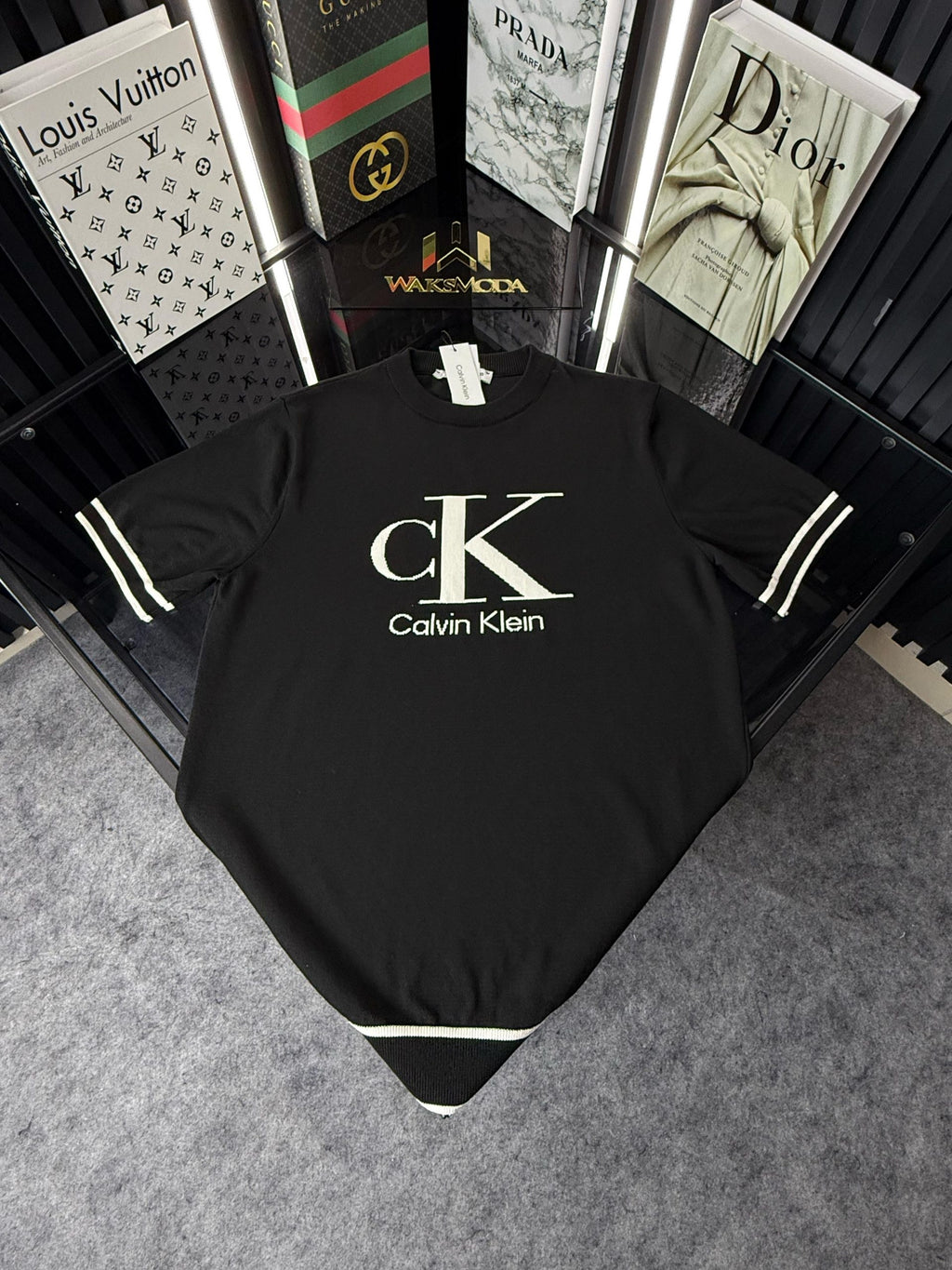 CK Örme Triko Tshirt /Siyah