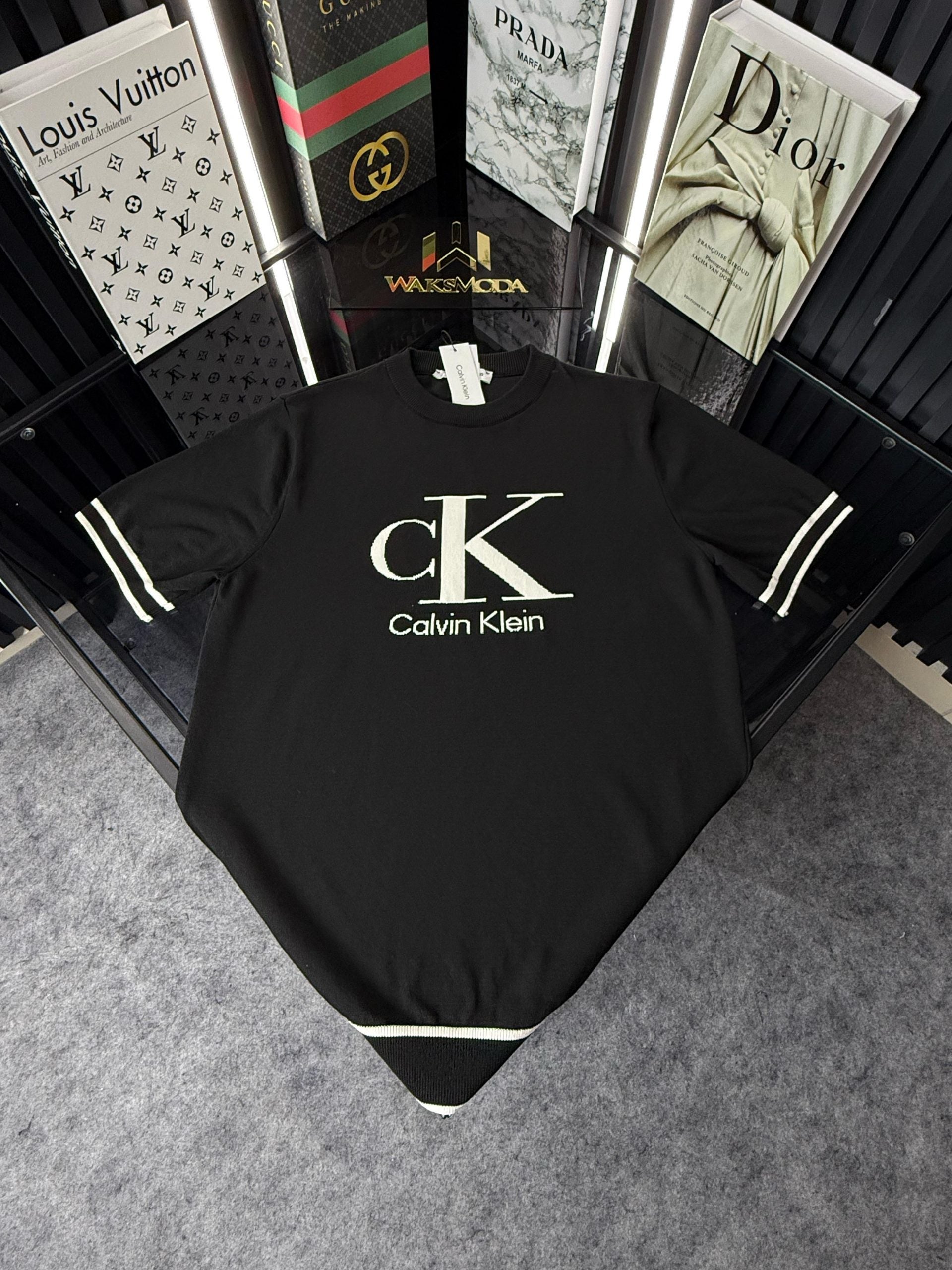 CK Örme Triko Tshirt /Siyah