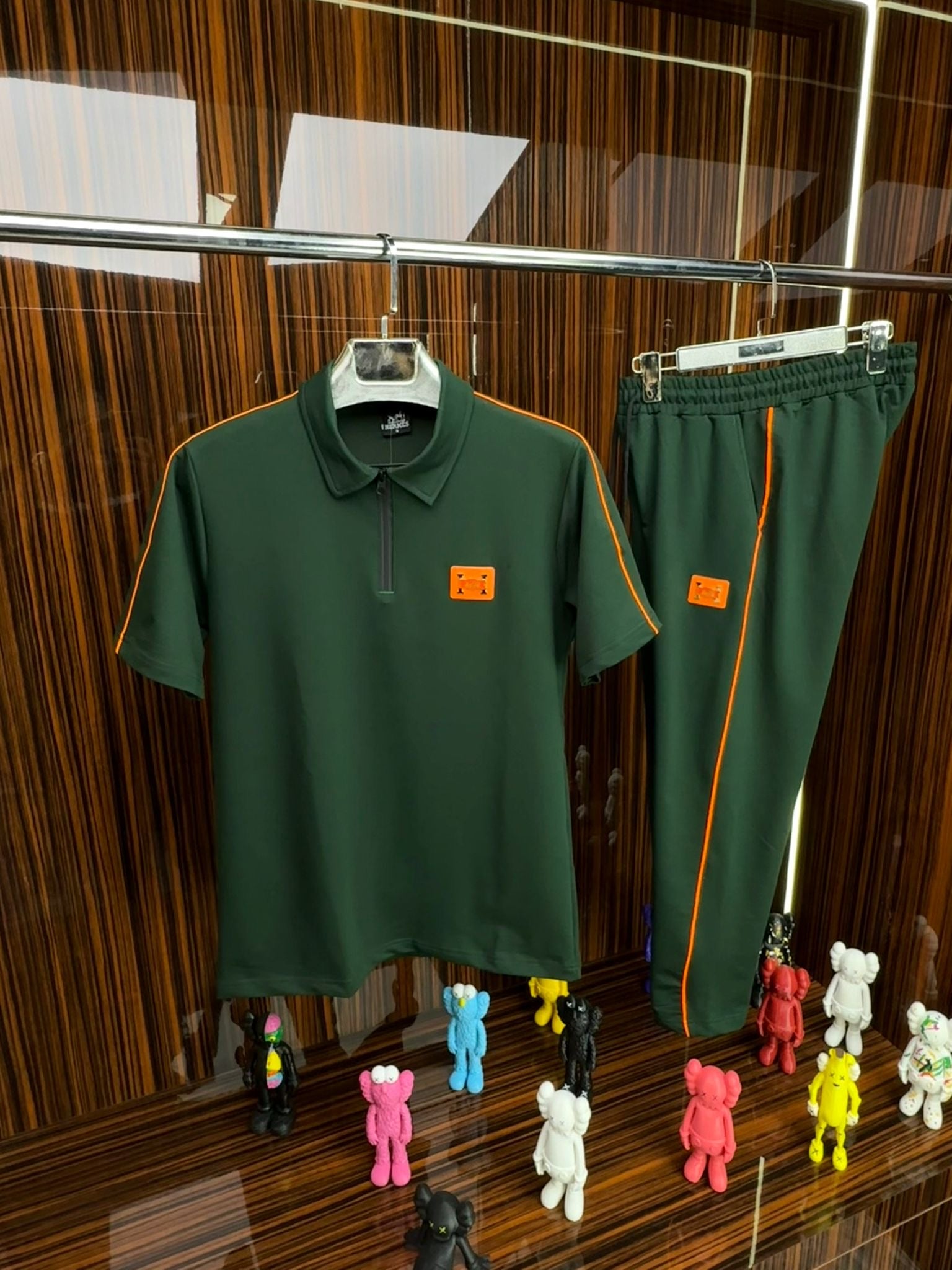 HRMS Polo Yaka Kısa Kollu Takım /Yeşil