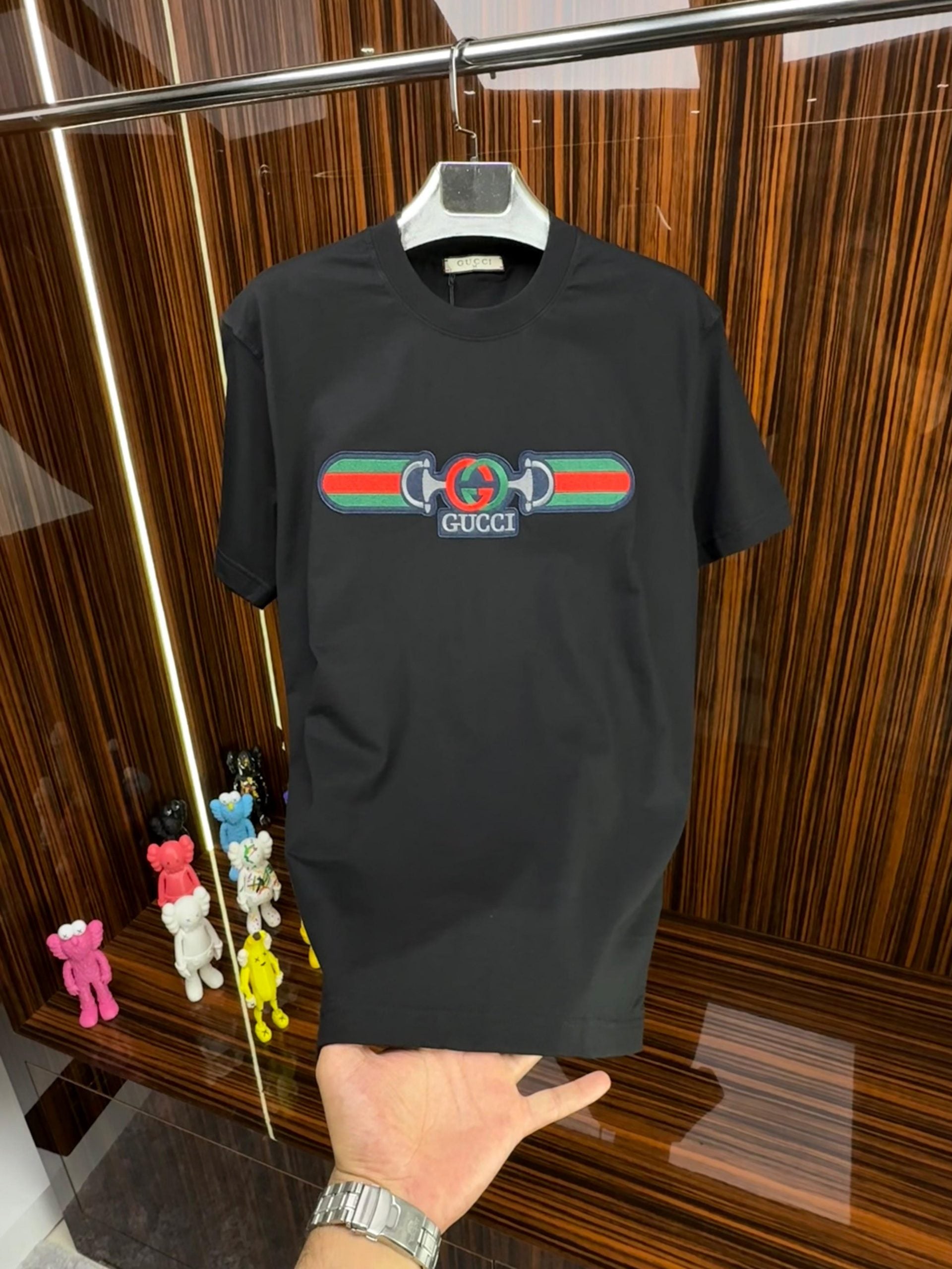 GCC Bisiklet Yaka Tshirt /Siyah