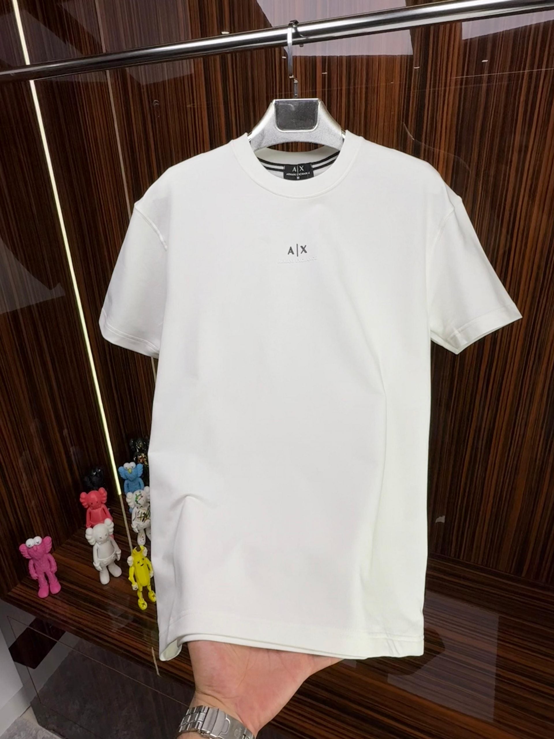 A|X Bisiklet Yaka Tshirt /Beyaz