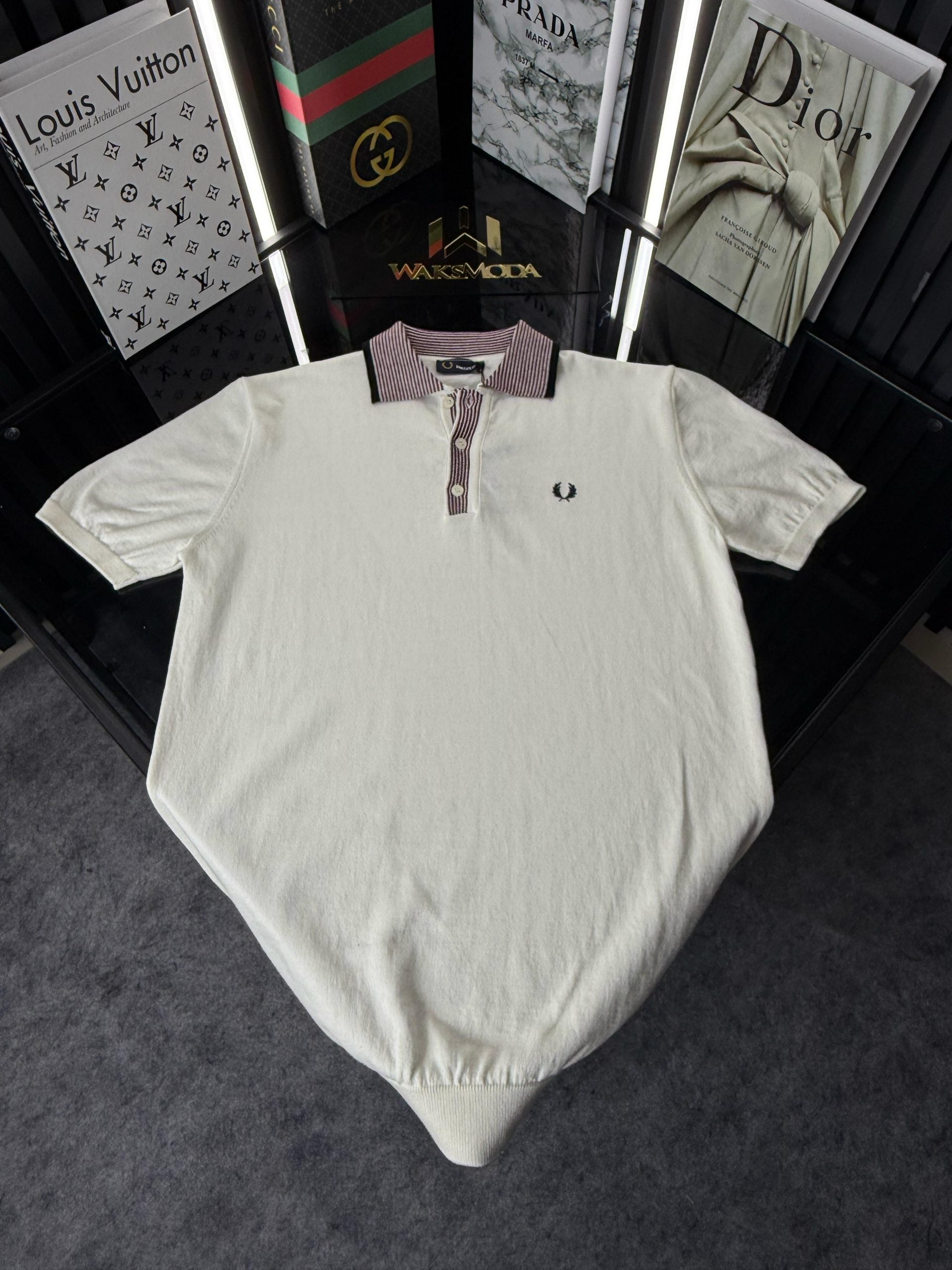 FP Polo Yaka Örme Triko Tshirt /Beyaz