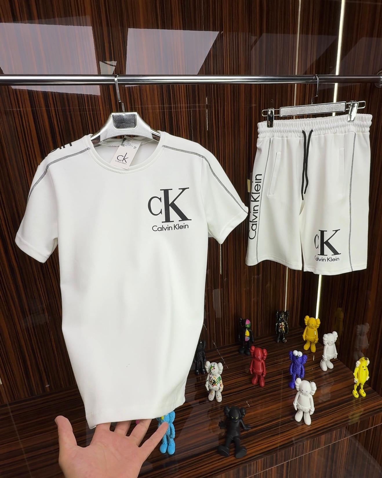 CK Kısa Kollu Takım /Beyaz