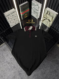 FP Polo Yaka Örme Triko Tshirt /Siyah