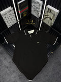 LCST Polo Yaka Örme Triko Tshirt /Siyah