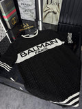 BALMAIN Örme Triko Tshirt /Siyah
