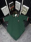 CSBLNC Polo Yaka Örme Triko Tshirt /Yeşil