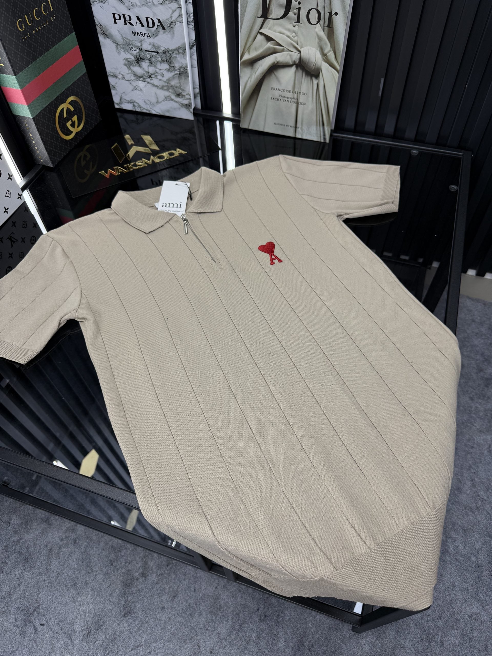 AMİ Polo Yaka Örme Triko Tshirt