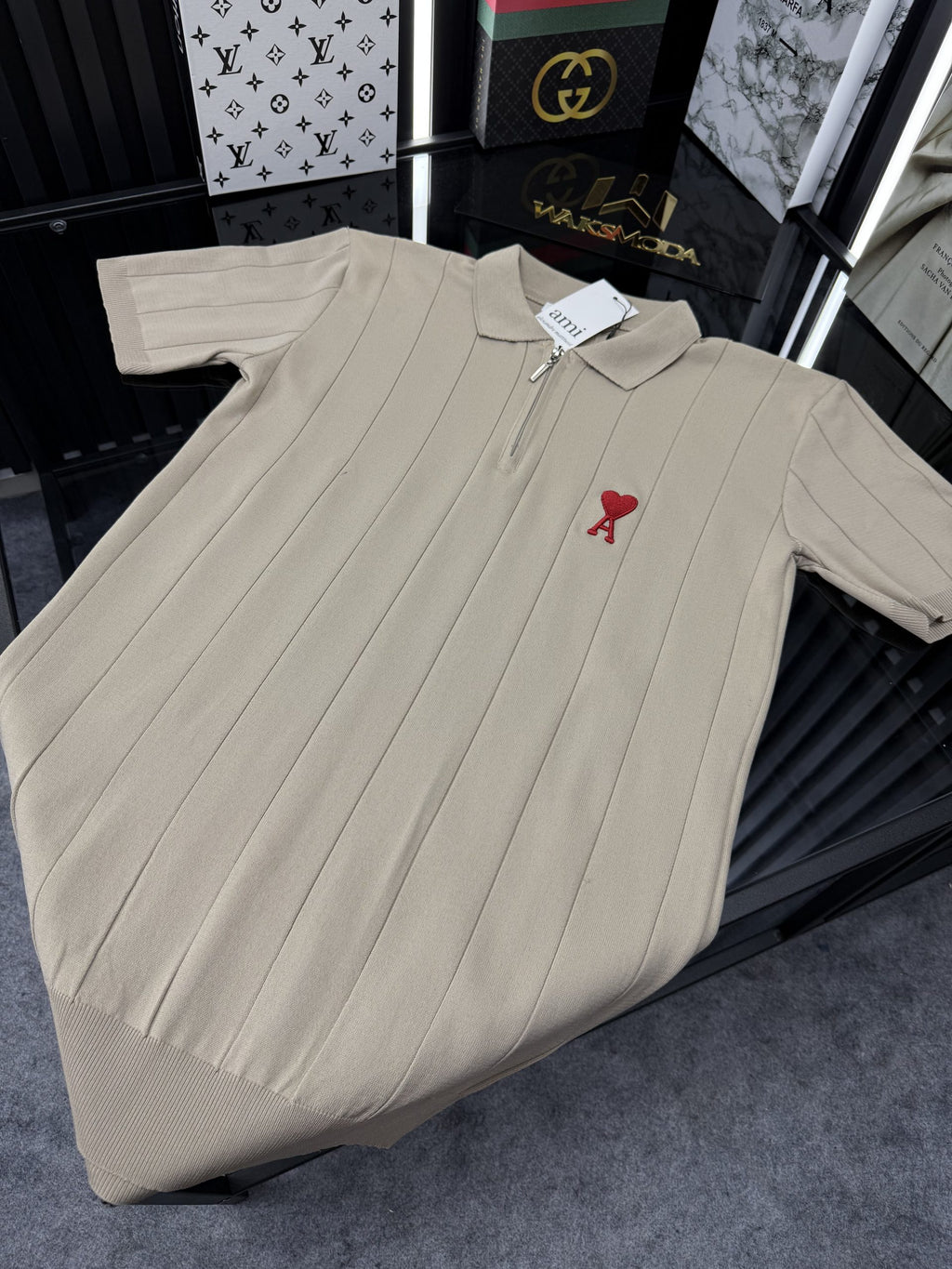 AMİ Polo Yaka Örme Triko Tshirt