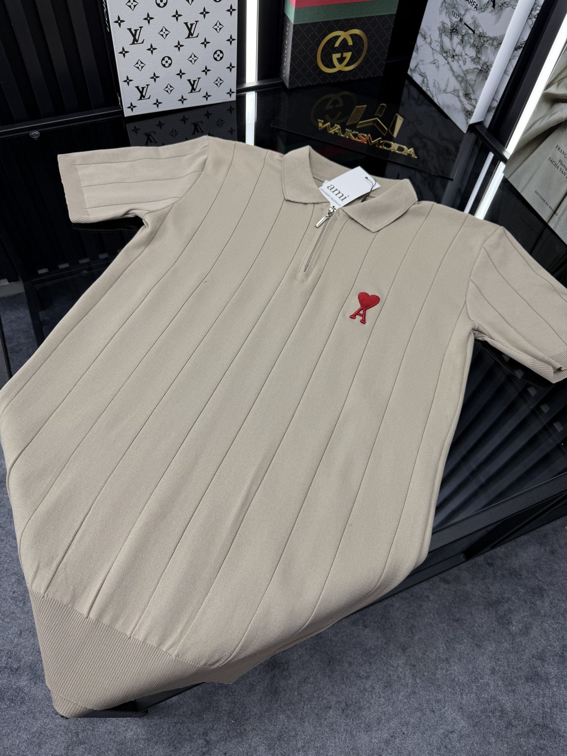 AMİ Polo Yaka Örme Triko Tshirt