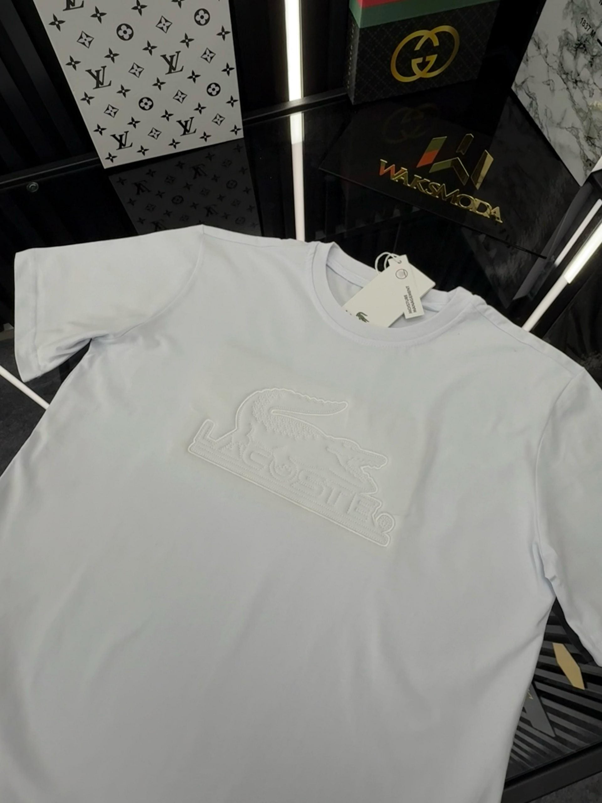 LCST Bisiklet Yaka Tshirt  /Beyaz