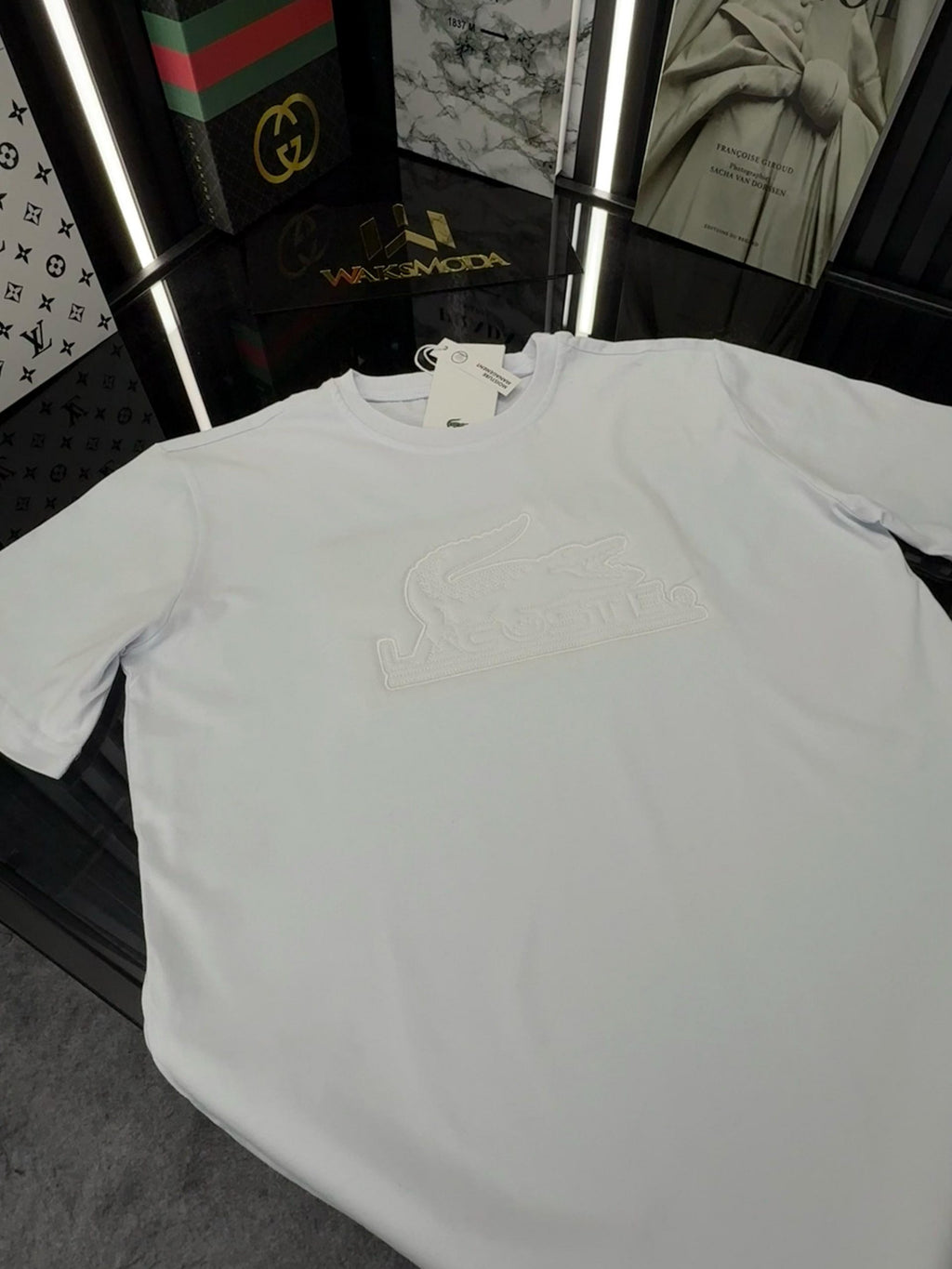 LCST Bisiklet Yaka Tshirt  /Beyaz