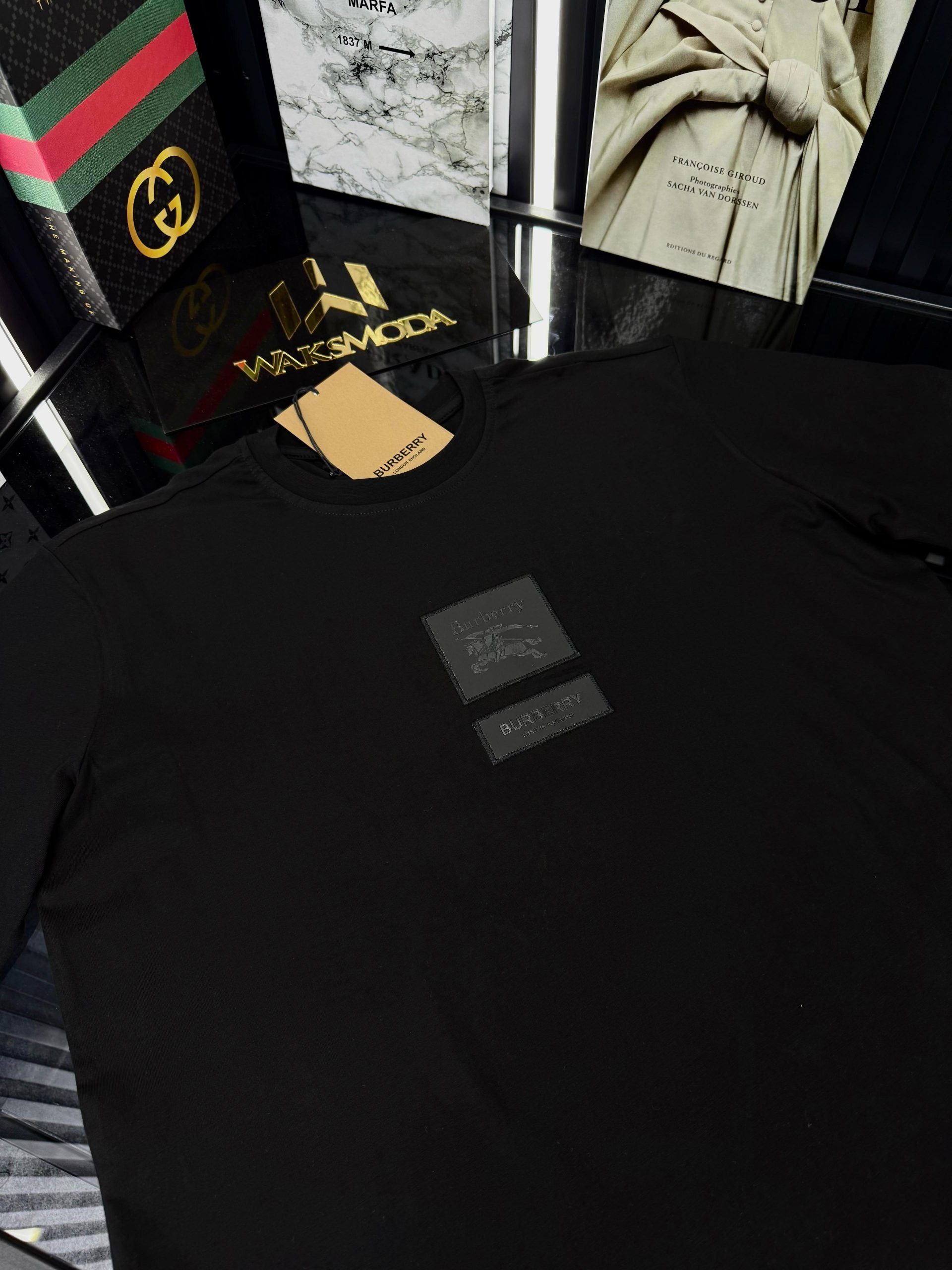 BRBRY Bisiklet Yaka Tshirt  /Siyah