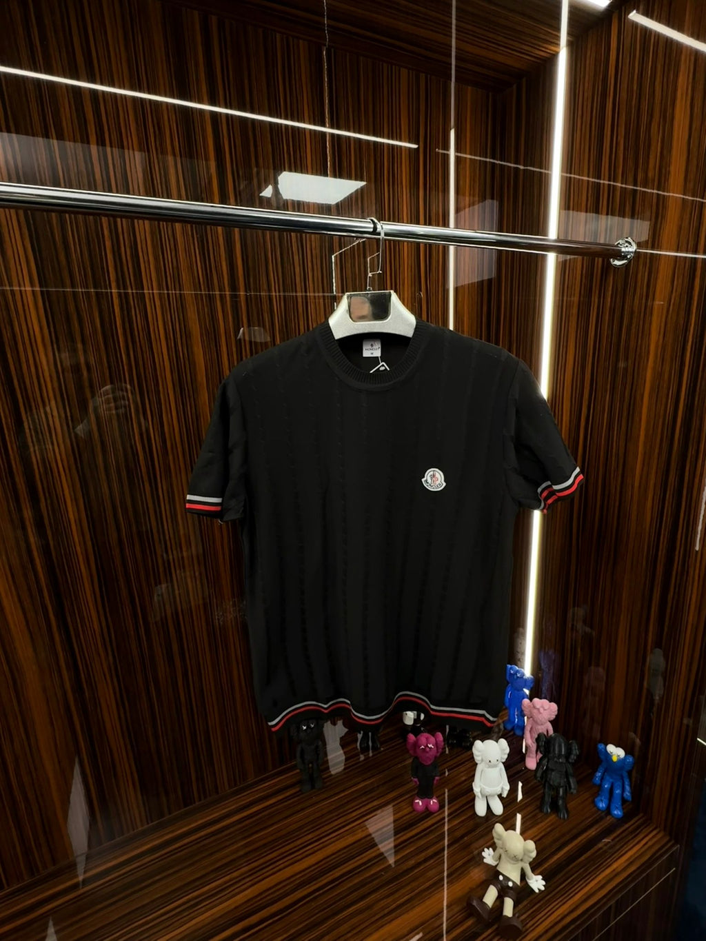 MNCLR Örme Triko Tshirt /Siyah