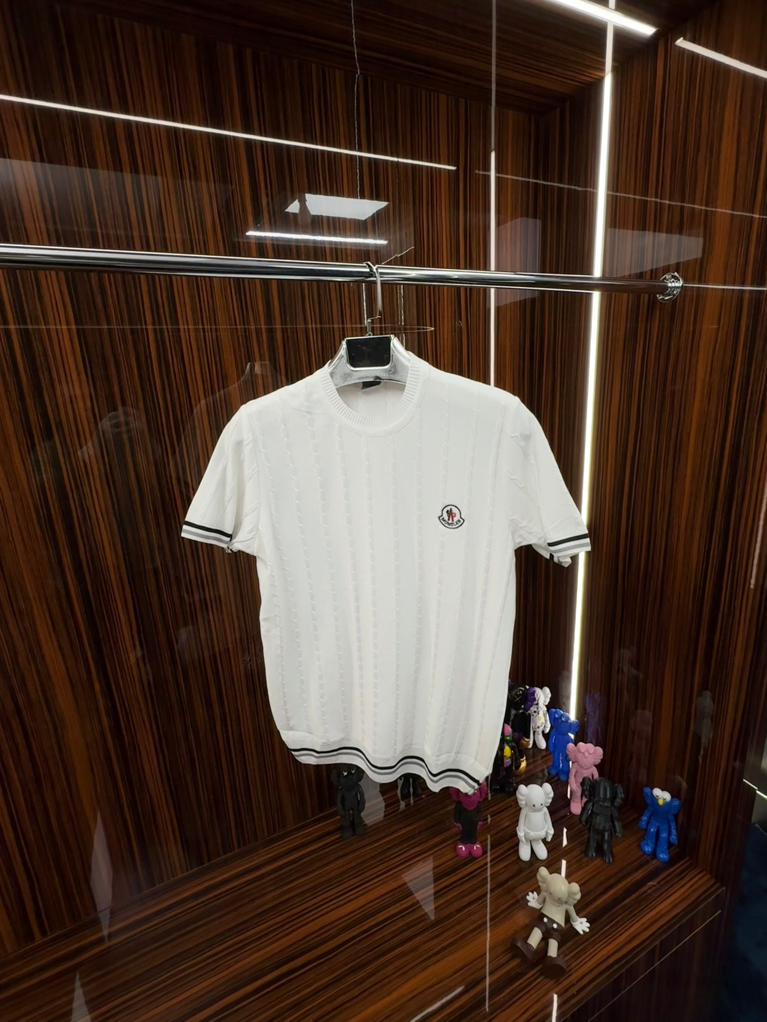 MNCLR Örme Triko Tshirt /Beyaz