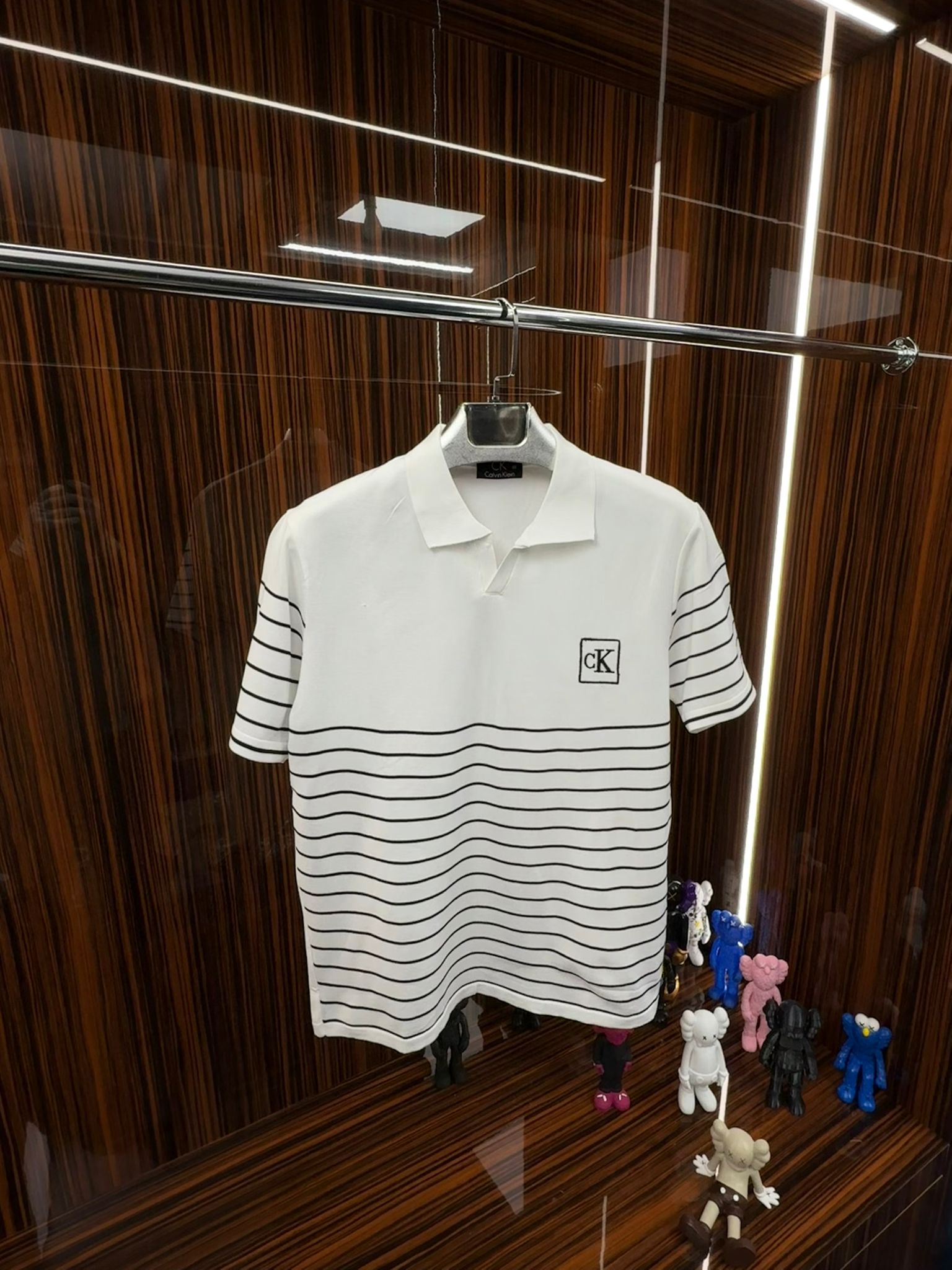 CK Örme Triko Tshirt /Beyaz