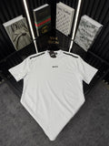 BSS Bisiklet Yaka Tshirt /Beyaz