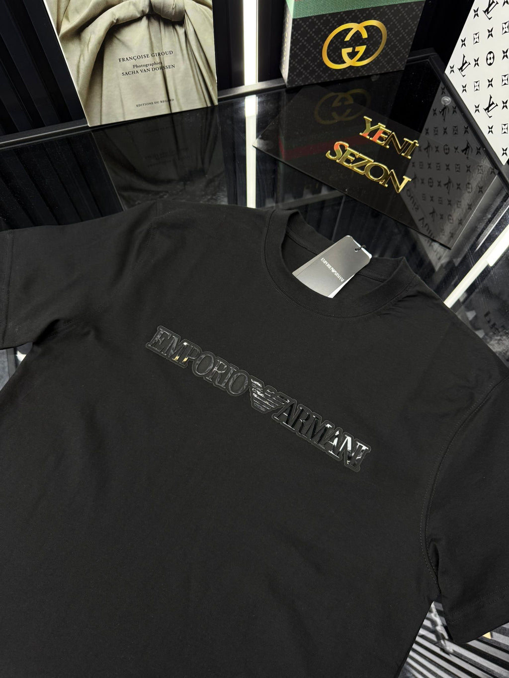 EA Bisiklet Yaka Tshirt /Siyah