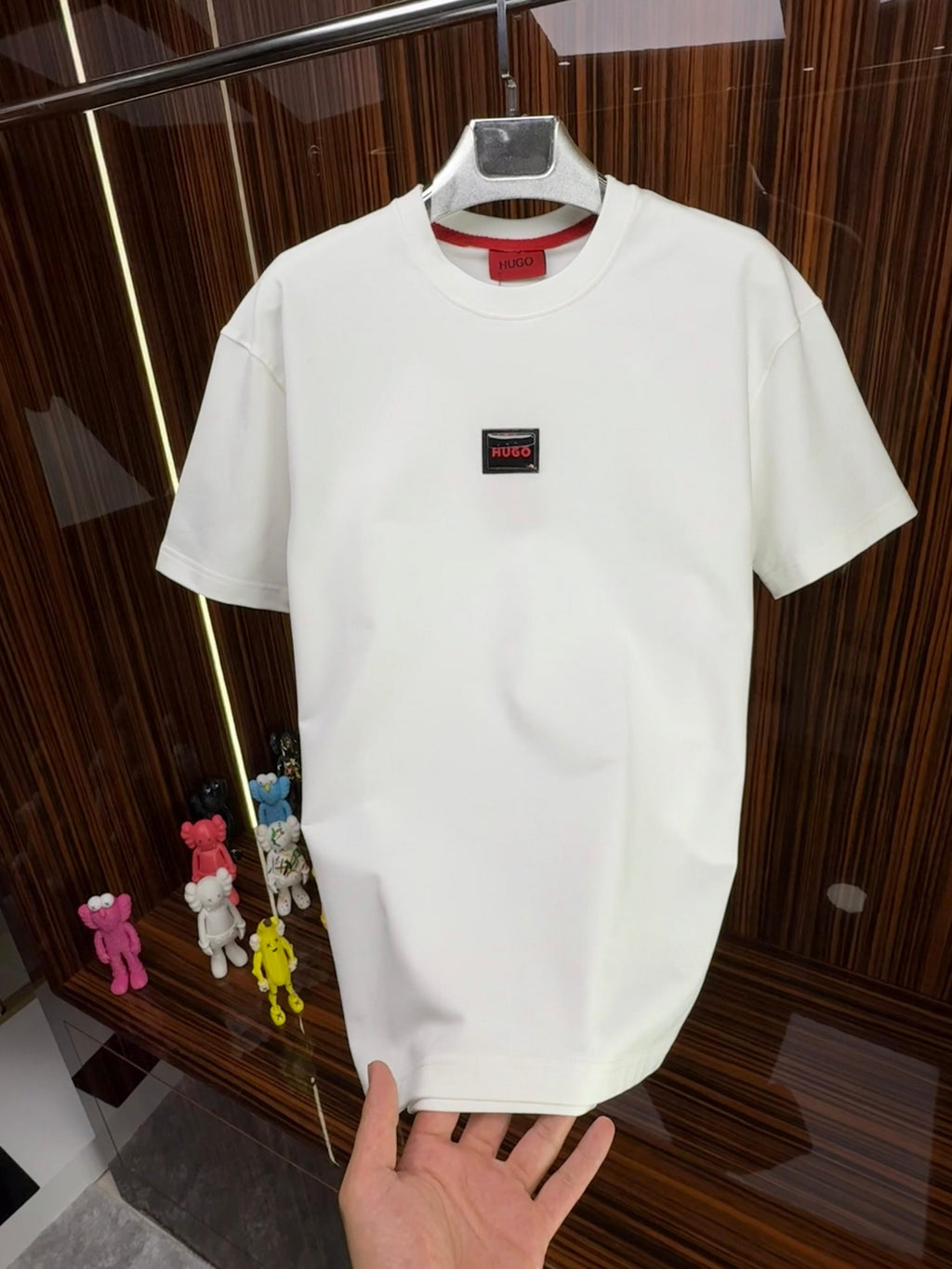 HG Bisiklet Yaka Tshirt /Beyaz