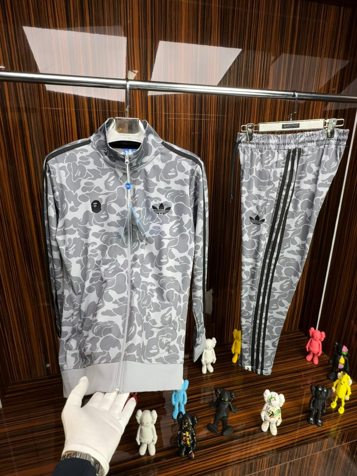 ADS BAPE Eşofman Takımı /Gri-Siyah