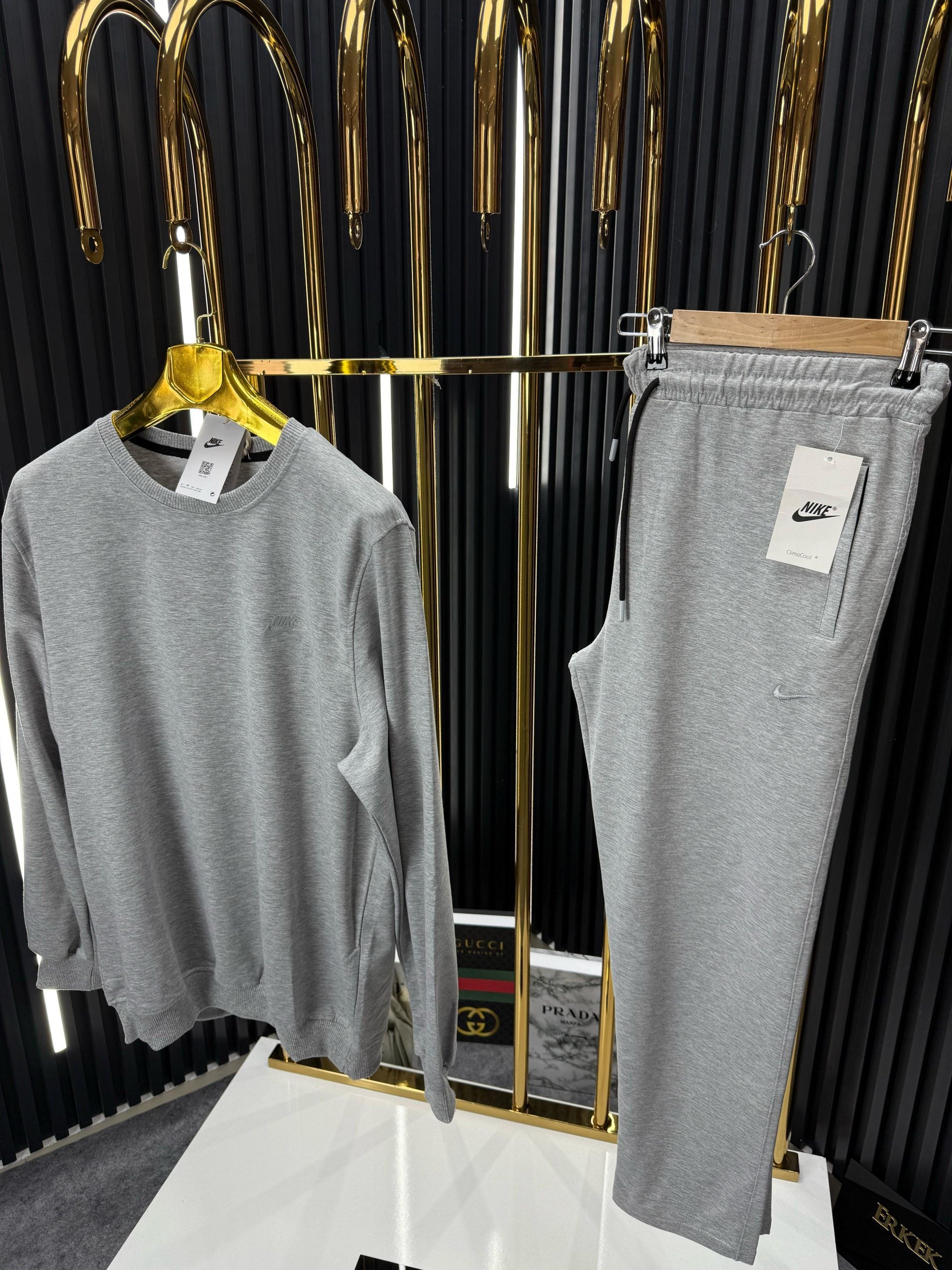 NK Sweat Takım /A.Gri - Battal Beden