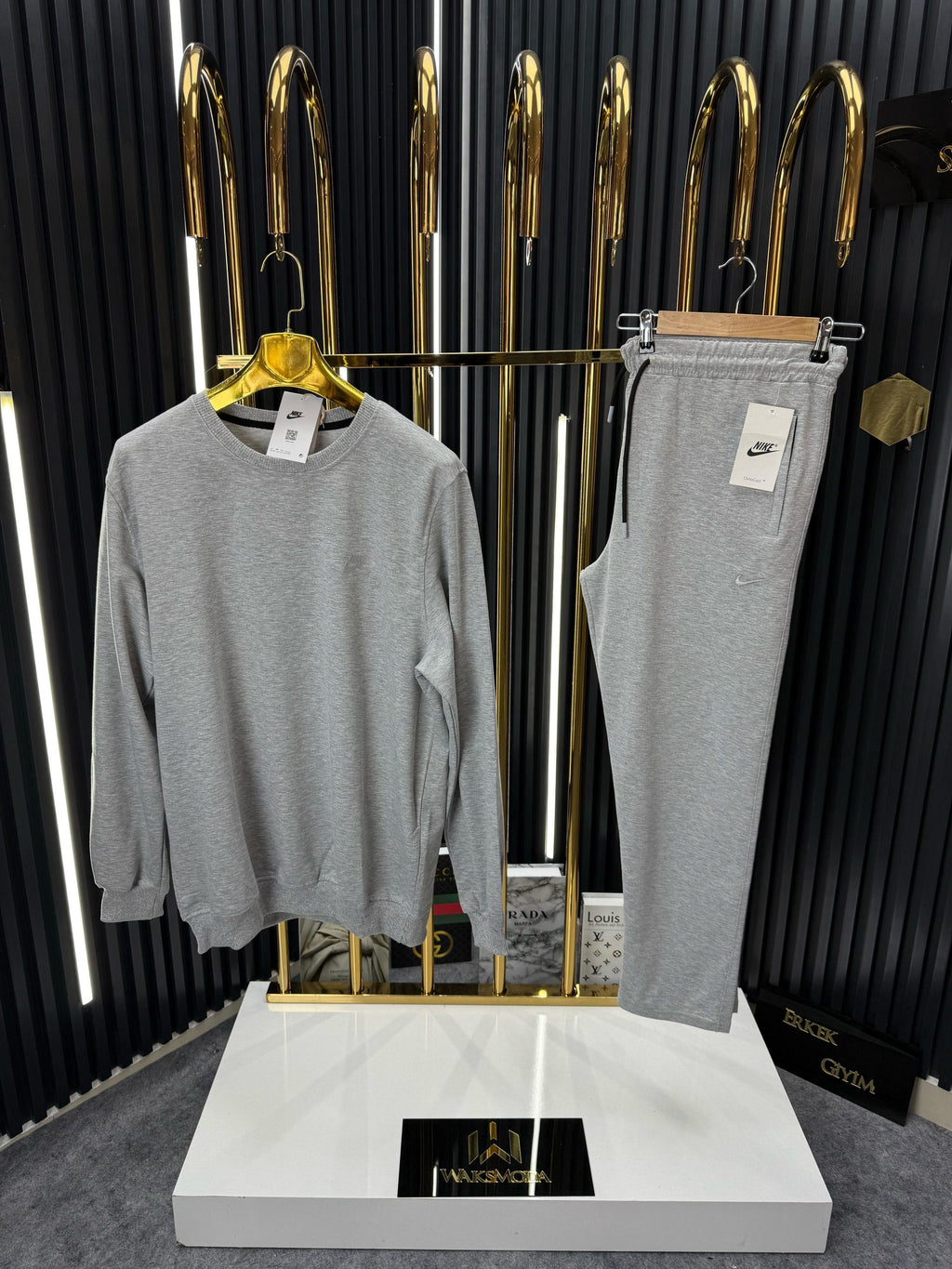 NK Sweat Takım /A.Gri - Battal Beden
